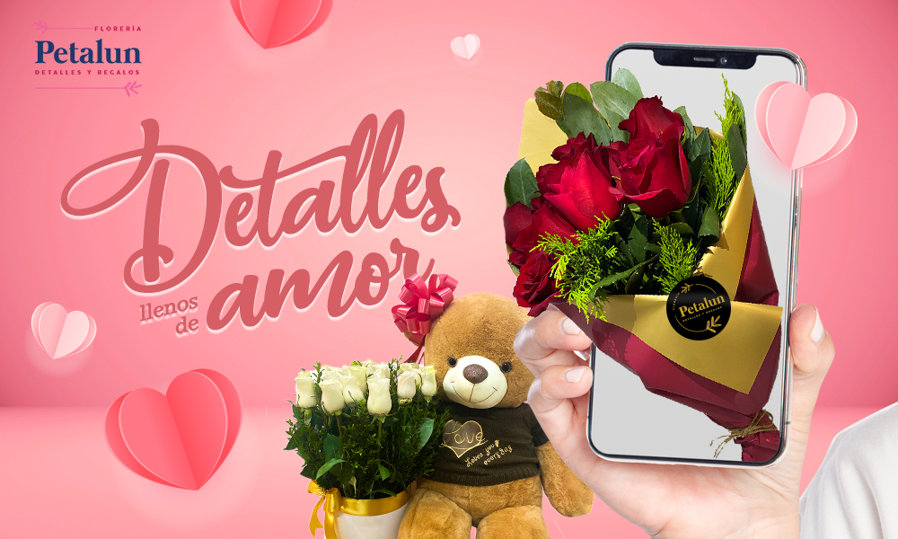 Flores para Amor, Florería Petalun Detalles y Regalos